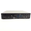 Rückansicht eines Dell OptiPlex Micro-PCs mit mehreren USB- und Netzwerkanschlüssen