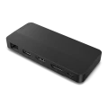 Lenovo USB-C Dual Display Travel Dock 40B9 | 4K UHD | USB-C DisplayPort HDMI | ohne Zubehör