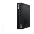 Seitliche Ansicht eines Lenovo ThinkCentre Desktop Mini-PCs in schwarz