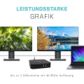 i-tec USB-C Dockingstation | 4K 2x DisplayPort | Universal Dock | inkl. 65 Watt Netzteil