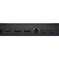 Technisches Rückseitenbild einer Dell Dock mit vielfältigen Verbindungsoptionen
