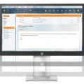 HP EliteDisplay E240 Monitor | 24" | Full HD | HDMI DisplayPort | schwarz/silber