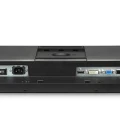 HP Z24i Monitor | 24" | WUXGA | Schwarz | Stärkere Gebrauchsspuren Anschlussbereich an der Unterseite des HP Z24i – mit Stromanschluss, DisplayPort, DVI, VGA und USB-Schnittstellen