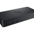 Elegantes Dell Dock in kompakter Form mit sichtbaren Schnittstellen auf der Vorderseite