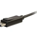 2m Adapterkabel Mini-DisplayPort auf DisplayPort | Schwarz | DisplayPort-Kabel - Mini DisplayPort