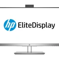 HP EliteDisplay E243d Monitor | 23.8" | Full HD | Webcam | silber