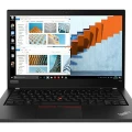 Lenovo ThinkPad T490s – geöffneter Laptop mit Windows-Oberfläche