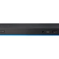 HP Dockingstation in Frontansicht mit Power-Taste, USB-Anschlüssen und Audio-Port
