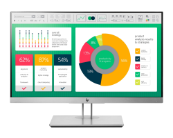 HP EliteDisplay E223 Monitor | 21.5" | FHD | silber