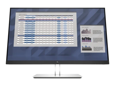 HP E27 G4 Monitor | 27" | Full HD | HDMI DisplayPort VGA | schwarz/silber