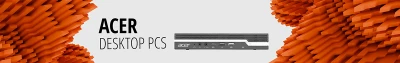 Banner der Kategorie Acer Desktop PCs mit abgebildetem Desktop-Computer.