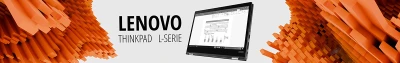 Header-Banner Lenovo ThinkPad L Serie mit dargestelltem ThinkPad Notebook