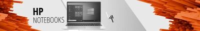 Header-Banner HP Notebooks mit dargestelltem Notebook