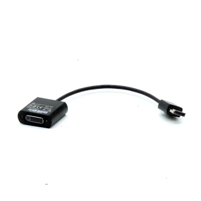 HP 752660-001 DisplayPort auf DVI Adapter schwarz Kompakter Mini DisplayPort-zu-DVI-Adapter mit kurzem Verbindungskabel