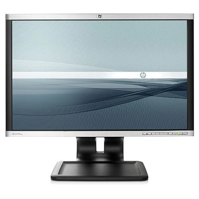 HP Compaq LA2205wg | 22" | 1680 x 1050 | LED Monitor | Silber LCD-Bildschirm von Hewlett-Packard in klassischem Design auf schwarzem Standfuß