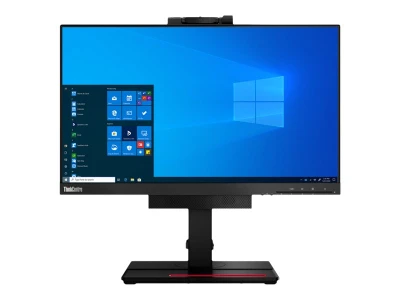 Frontalansicht eines Lenovo ThinkCentre-Monitors mit Windows 10-Startbildschirm