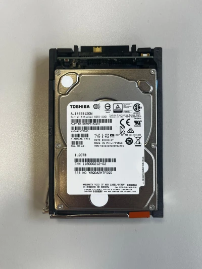 Toshiba 1.2 TB HDD Server-Festplatte | 2.5" | 10K SAS | PN: 118000212-02