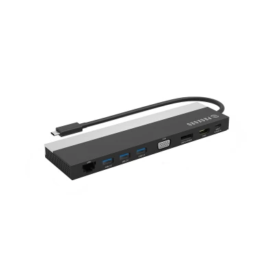 Prokord Workplace USB-C Alu Dock | DisplayLink HDMI DisplayPort | ohne Netzteil
