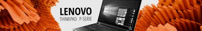 Header-Banner Lenovo ThinkPad P Serie mit dargestelltem High-Performance-Notebook