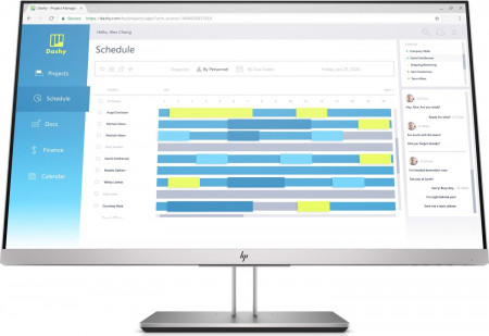 HP EliteDisplay E273d Monitor | 27" | Full HD | silber