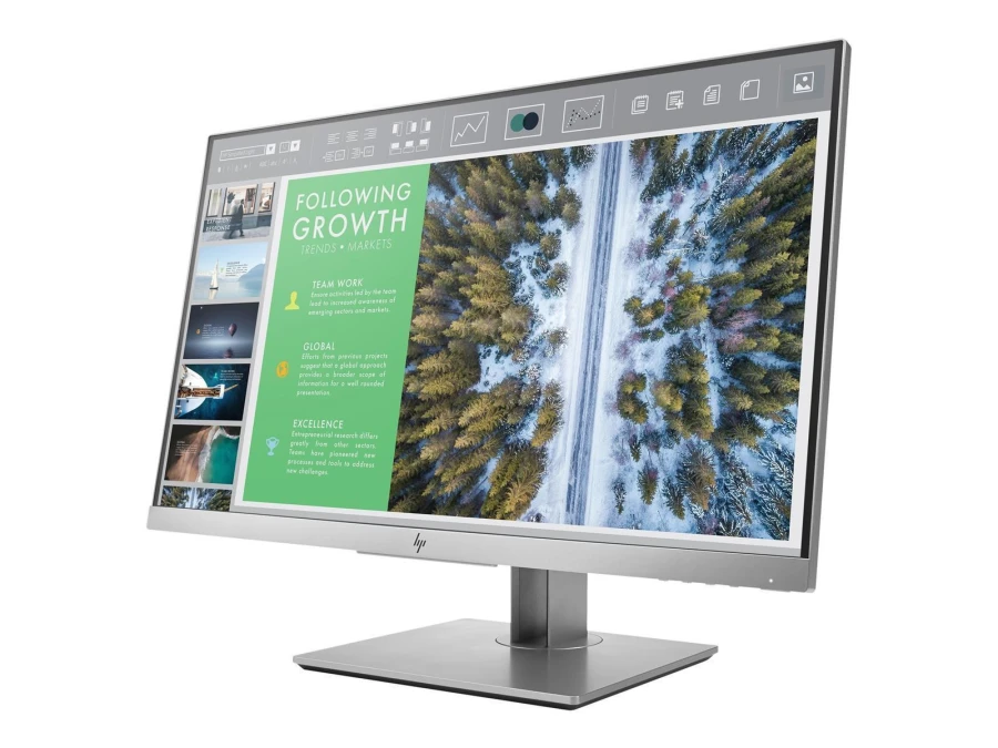 HP EliteDisplay E243 Monitor | 23.8" | Full HD | silber