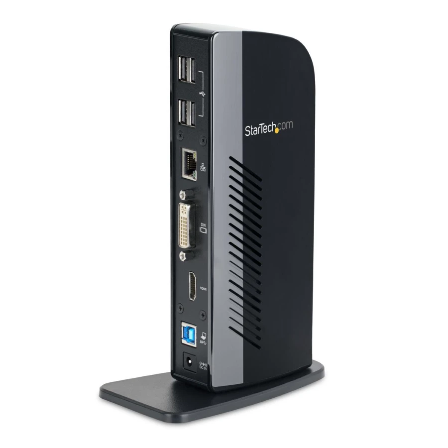 StarTech.com USB 3.0 Docking Station | Dual Displays | HDMI/DVI | für Laptops - inkl. Netzteil