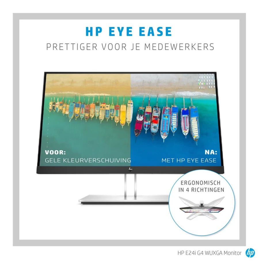 HP E24i G4 Monitor | 24" | WUXGA | schwarz/silber