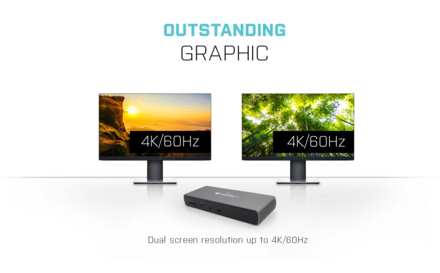i-tec Thunderbolt 4 Dockingstation | Dual Display 1x 8K 2x 4K | TB4 HDMI USB | ohne Netzteil