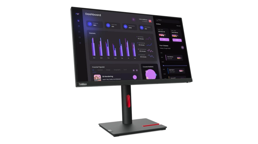Lenovo ThinkVision T24i-30 | 24" | Full HD | IPS | HDMI DisplayPort USB-Hub | schwarz