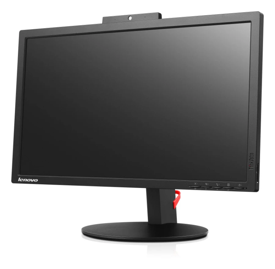 Lenovo ThinkVision T2224zD | 21,5" | Full HD LED IPS Monitor | Webcam VGA HDMI DP | Schwarz