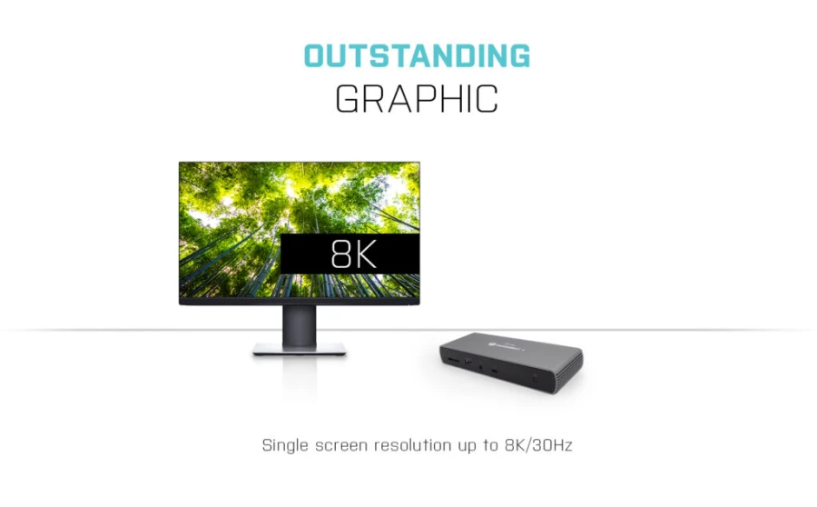 i-tec Thunderbolt 4 Dockingstation | Dual Display 1x 8K 2x 4K | TB4 HDMI USB | ohne Netzteil