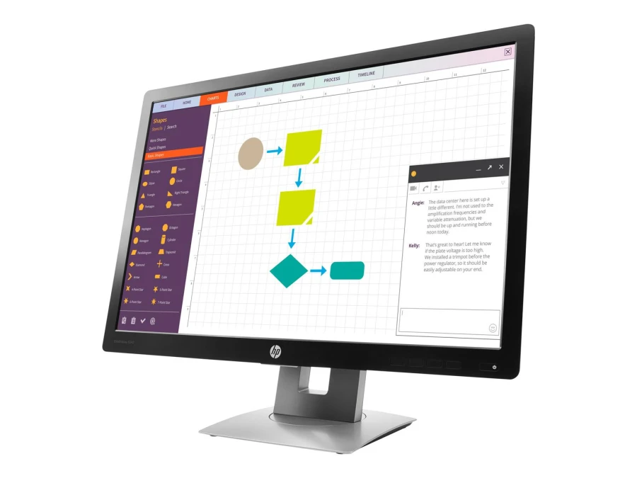 HP EliteDisplay E242 Monitor | 24" | Full HD | schwarz - ohne Standfuß