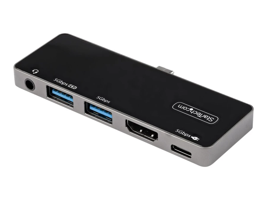 StarTech USB-C Multiport-Adapter | 4K 60Hz | HDMI 2.0, USB-C USB 3.0 | Travel Dock, Mini Dock