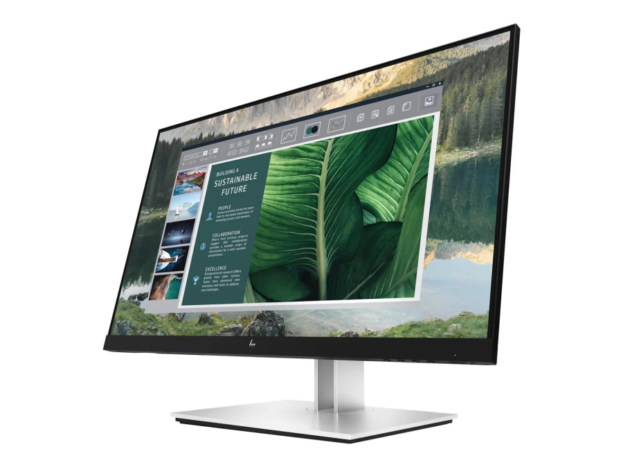 HP E24u G4 Monitor | 24" | Full HD | silber/schwarz