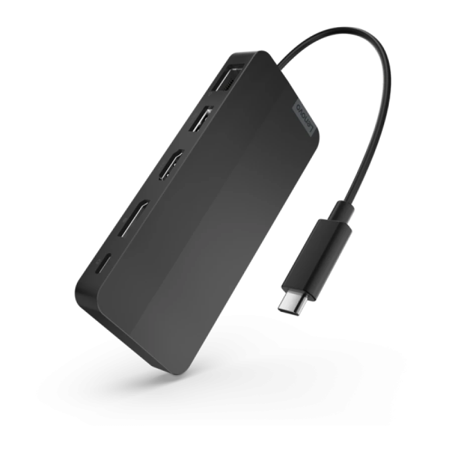Lenovo USB-C Dual Display Travel Dock 40B9 | 4K UHD | USB-C DisplayPort HDMI | inkl. Netzteil