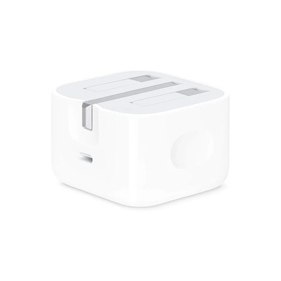 Apple UK Schnellladegerät | 20 Watt | Modell A2344 | USB-C Power Adapter | Weiß