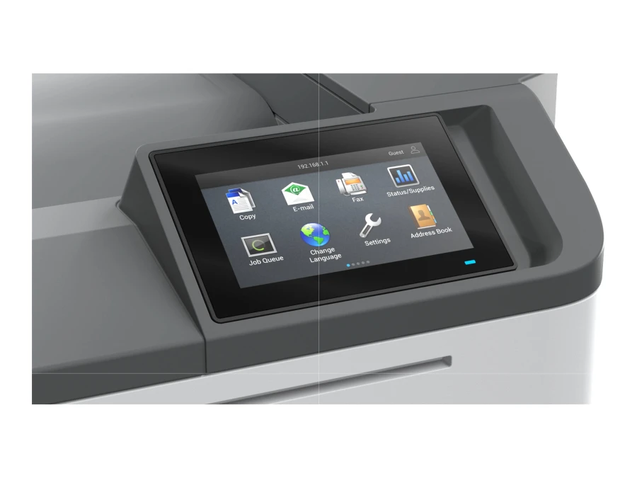 Lexmark CS632dwe Farblaser Drucker | WLAN | Duplex | Netzwerk | Touchscreen | Weiß