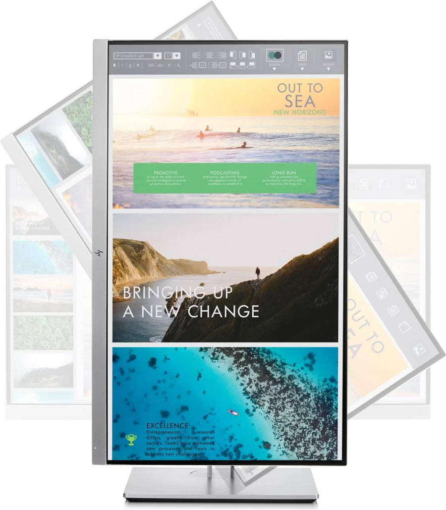 HP EliteDisplay E233 Monitor | 23" | FHD | silber