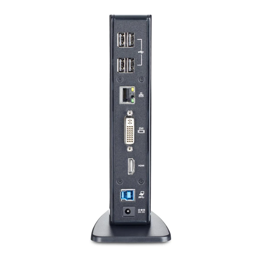StarTech.com USB 3.0 Docking Station | Dual Displays | HDMI/DVI | für Laptops - inkl. Netzteil