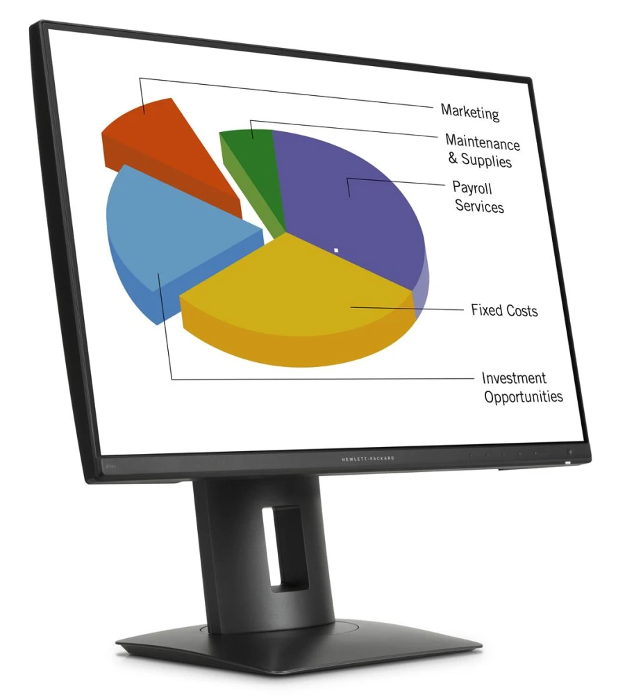 HP Z24n Monitor | 24" | Full HD | schwarz - ohne Standfuß