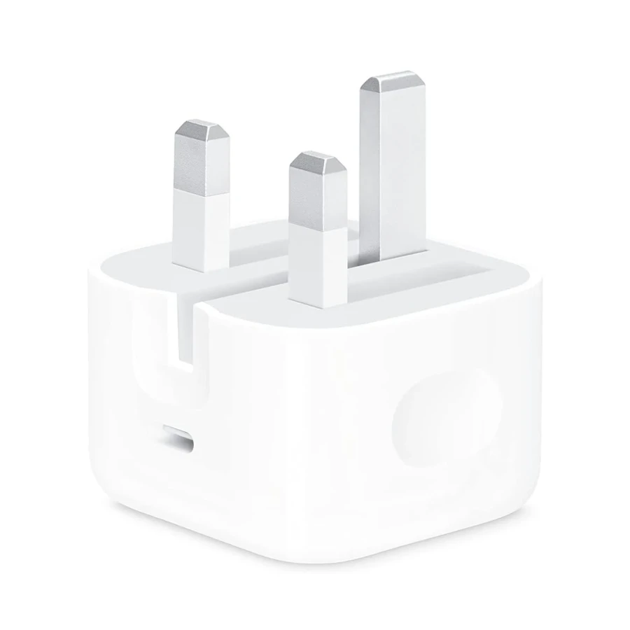 Apple UK Schnellladegerät | 20 Watt | Modell A2344 | USB-C Power Adapter | Weiß | inkl. USB-C Kabel