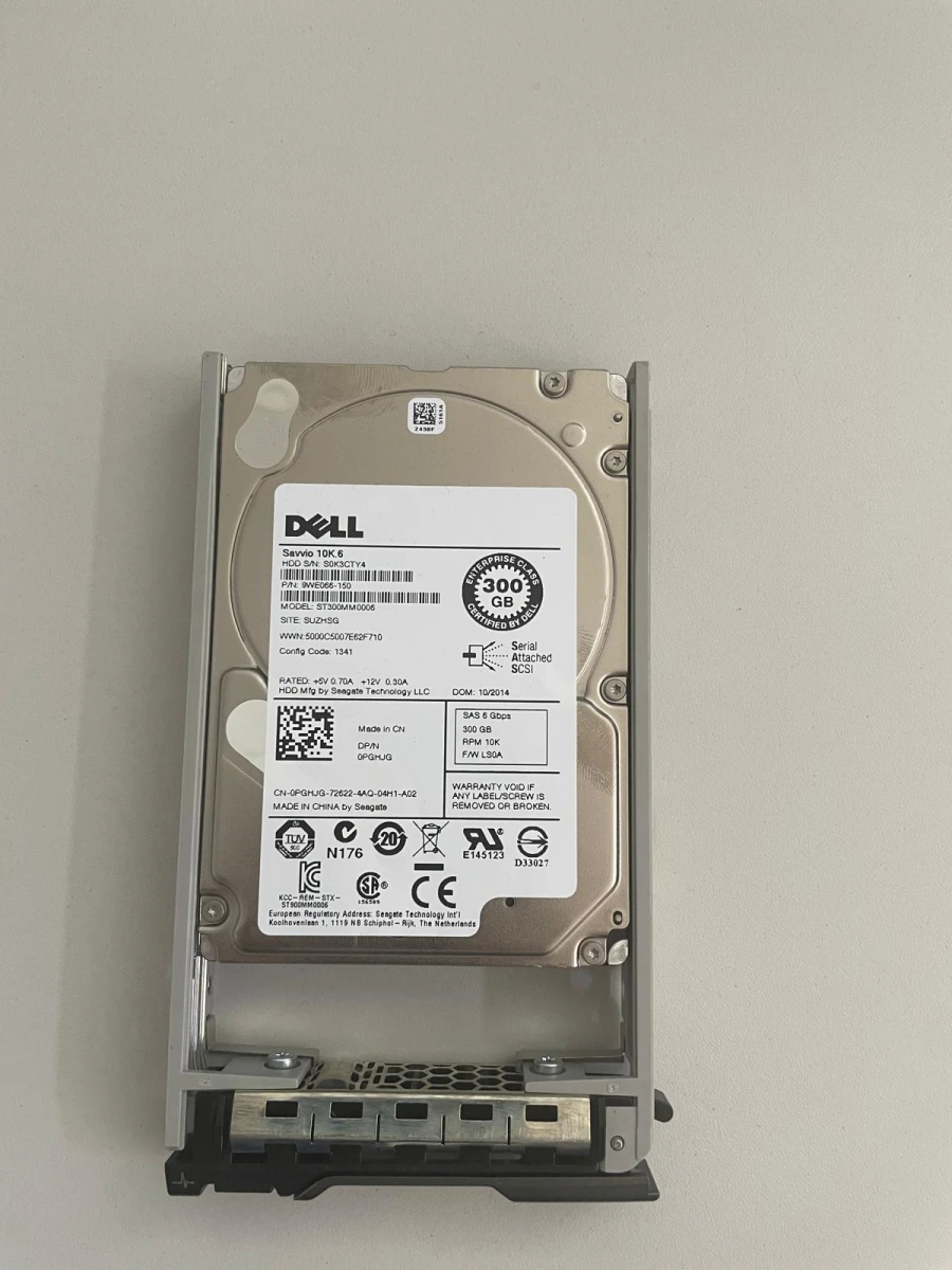 DELL 300 GB HDD Server-Festplatte | 2.5" | 10K SAS 6 Gb/s | PN: 9WE066-150