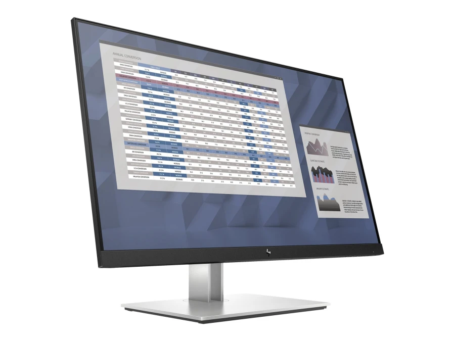 HP E27 G4 Monitor | 27" | Full HD | HDMI DisplayPort VGA | schwarz/silber