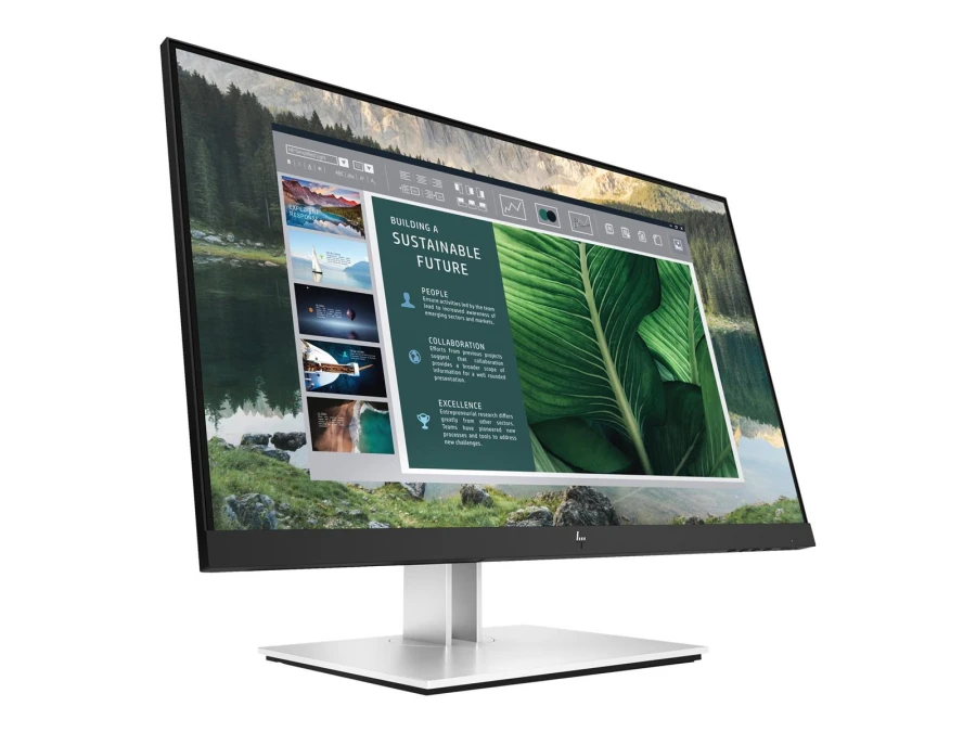 HP E24u G4 Monitor | 24" | Full HD | silber/schwarz