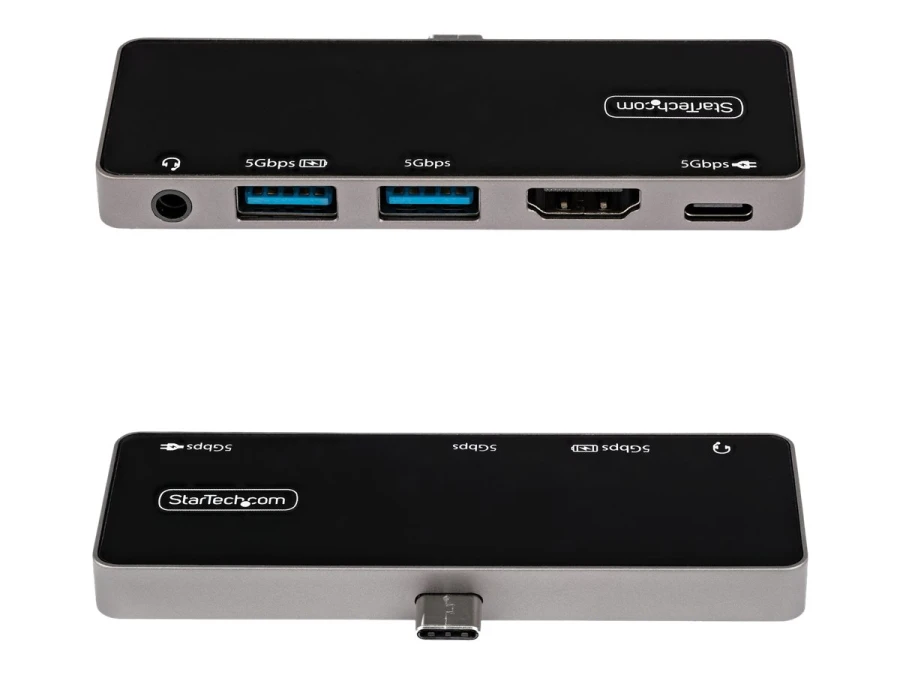 StarTech USB-C Multiport-Adapter | 4K 60Hz | HDMI 2.0, USB-C USB 3.0 | Travel Dock, Mini Dock