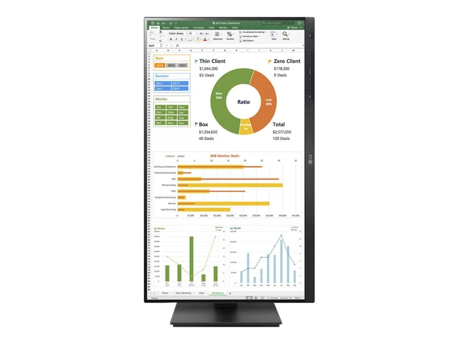 LG 24BN650Y Monitor | 24" | FHD | 75Hz | IPS LCD | HDMI DisplayPort | Schwarz