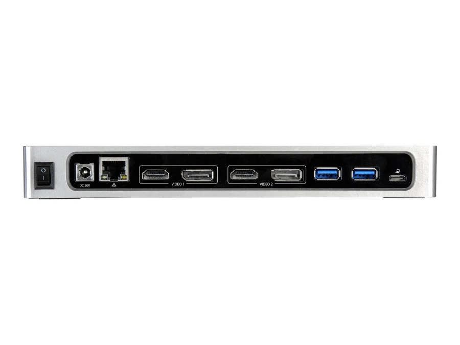 StarTech USB-C Dockingstation Dual-4K HDMI, DP, USB 3.0 für Laptops - Mac und Windows